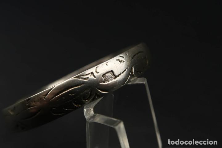 Joyeria: Antiguo Brazalete Etnico de Plata - Foto 6