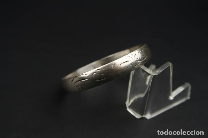 Joyeria: Antiguo Brazalete Etnico de Plata - Foto 9
