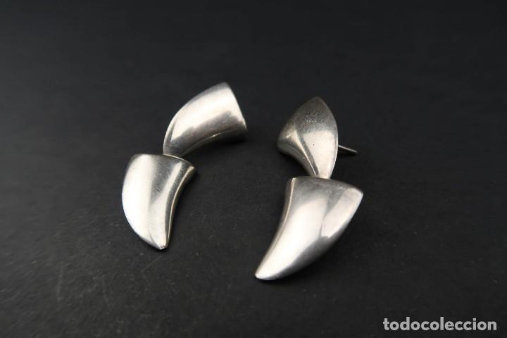 Joyeria: Antiguos Pendientes de Plata - Foto 2
