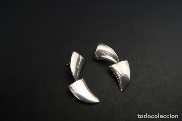 Joyeria: Antiguos Pendientes de Plata - Foto 4