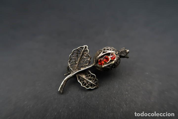 Joyeria: Antiguo Broche Filigrana forma Flor - Foto 1