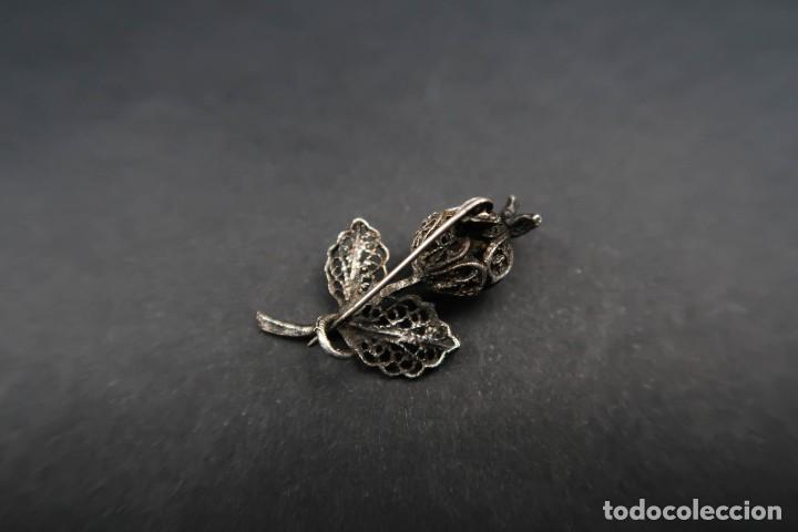 Joyeria: Antiguo Broche Filigrana forma Flor - Foto 4