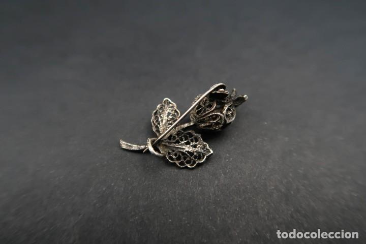 Joyeria: Antiguo Broche Filigrana forma Flor - Foto 5