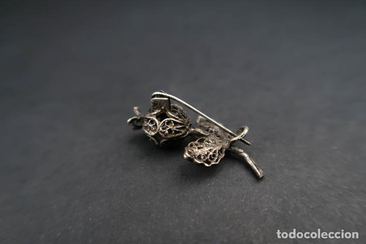 Joyeria: Antiguo Broche Filigrana forma Flor - Foto 6