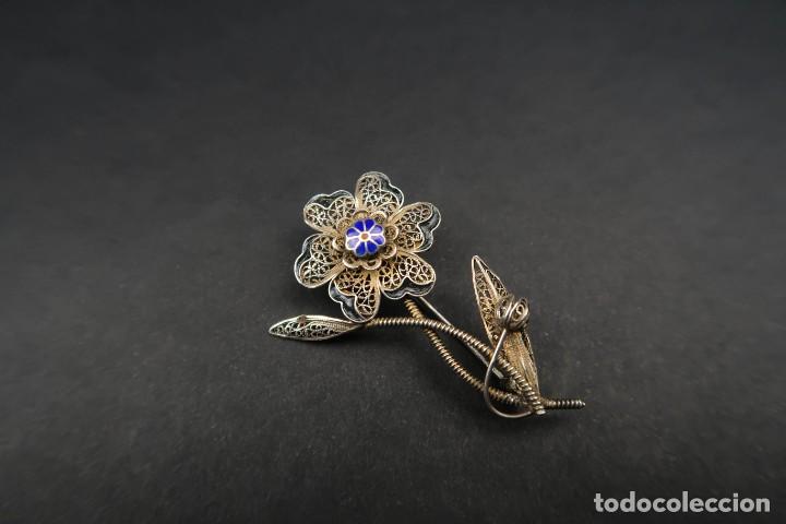 Joyeria: Antiguo Broche Filigrana forma Flor - Foto 1