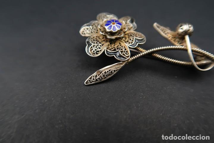 Joyeria: Antiguo Broche Filigrana forma Flor - Foto 4