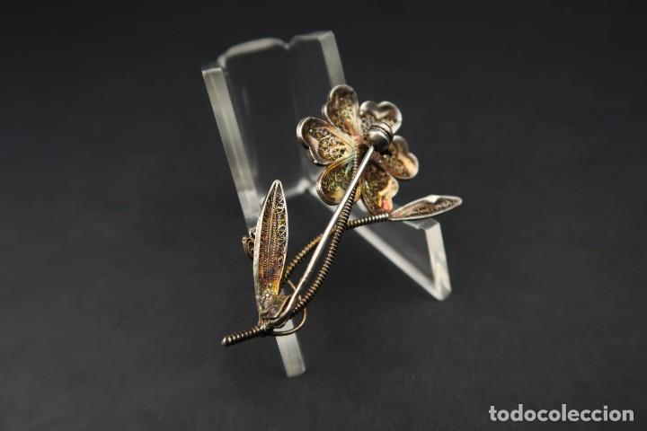Joyeria: Antiguo Broche Filigrana forma Flor - Foto 11