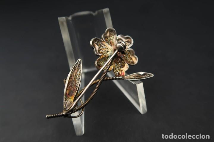 Joyeria: Antiguo Broche Filigrana forma Flor - Foto 12