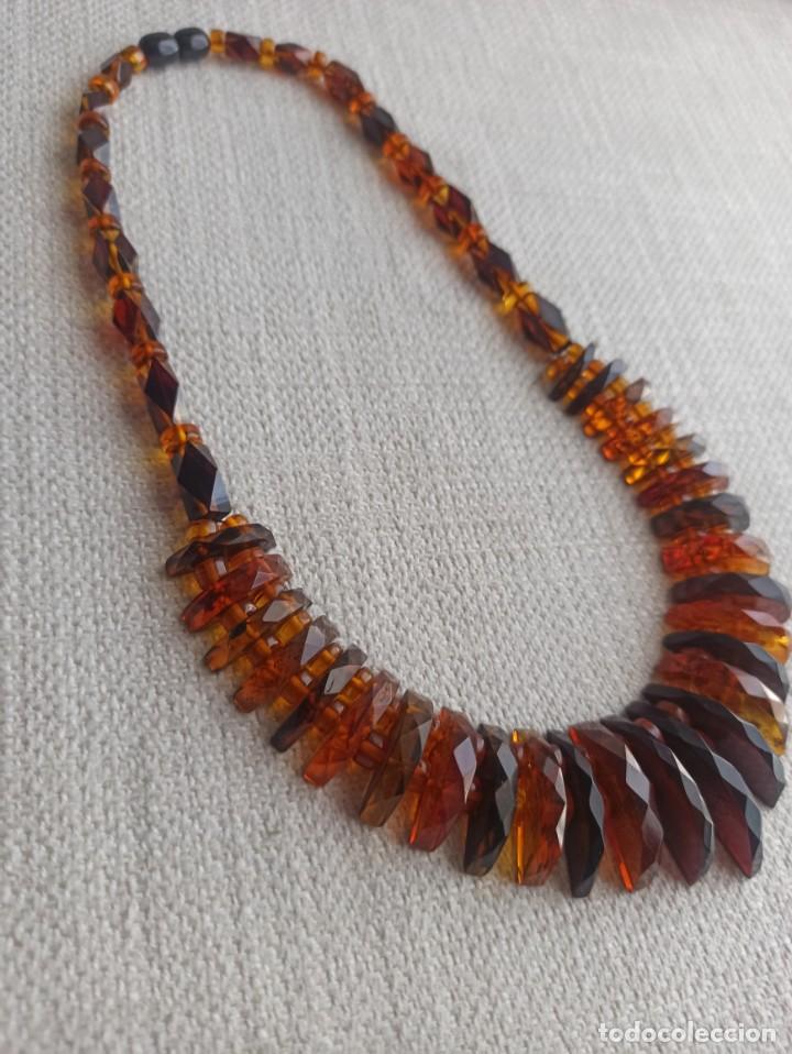 Joyeria: COLLAR &Aacute;MBAR B&Aacute;LTICO TALLADO. NUEVO - Foto 6