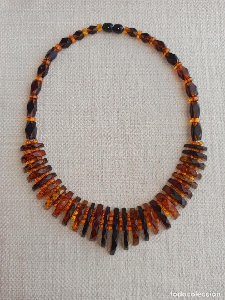 Joyeria: COLLAR &Aacute;MBAR B&Aacute;LTICO TALLADO. NUEVO - Foto 7