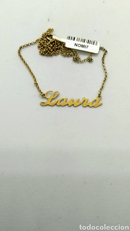 Joyeria: Gargantilla en plata de ley 925 mm. ba&ntilde;o oro 3grms. - Foto 1