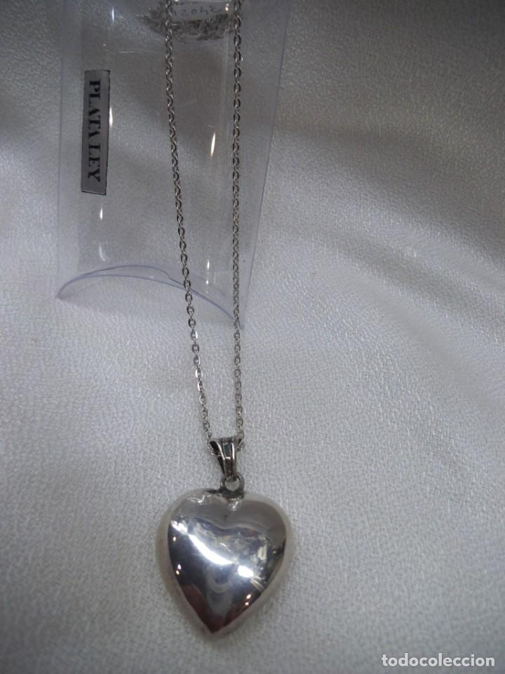 Joyeria: COLGANTE CORAZ&Oacute;N ( PLATA DE LEY ) G - Foto 3