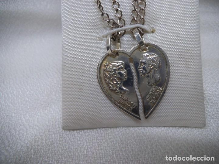 Joyeria: COLGANTE CORAZ&Oacute;N PARTIDO ( PLATA DE LEY ) - Foto 1
