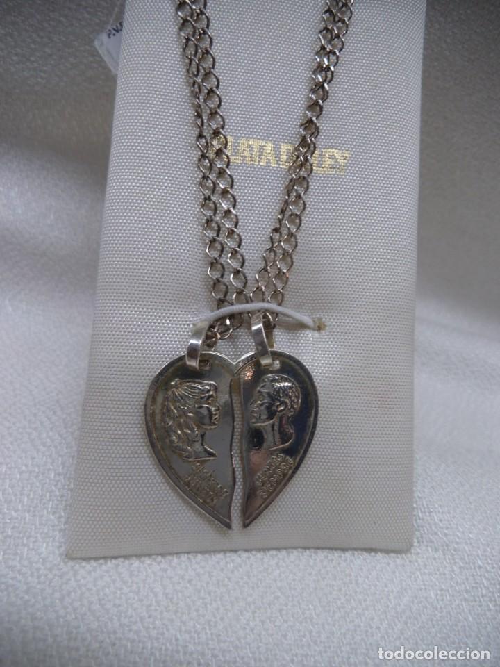 Joyeria: COLGANTE CORAZ&Oacute;N PARTIDO ( PLATA DE LEY ) - Foto 2