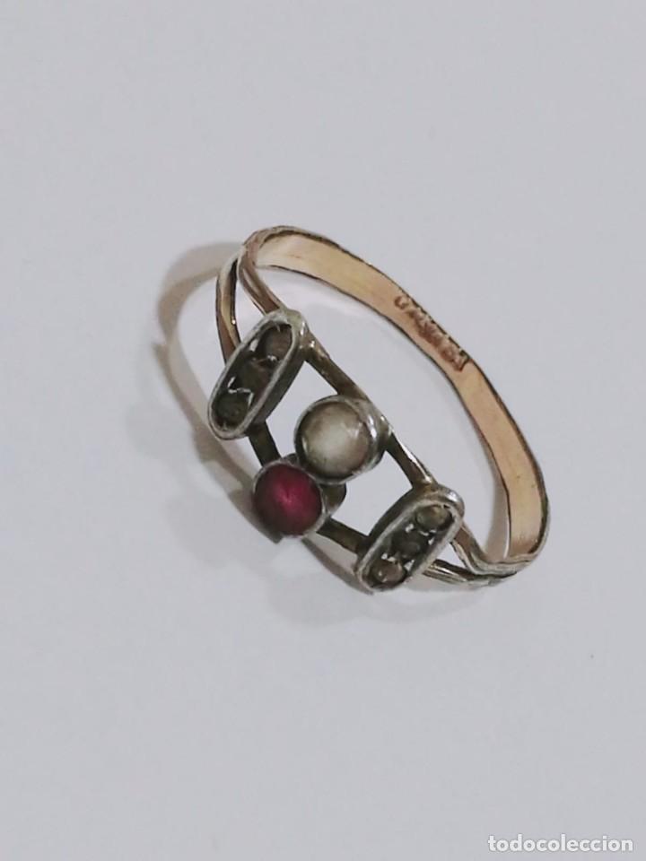 Joyeria: ANTIGUO ANILLO SORTIJA S XIX - XX - Foto 5