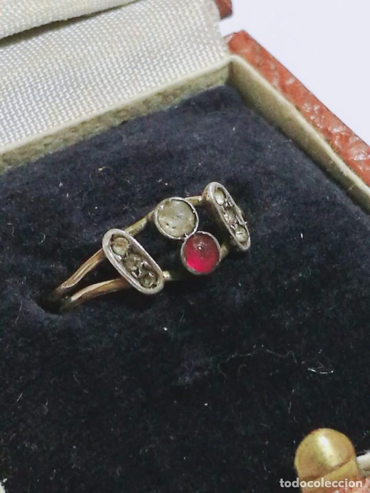 Joyeria: ANTIGUO ANILLO SORTIJA S XIX - XX - Foto 9