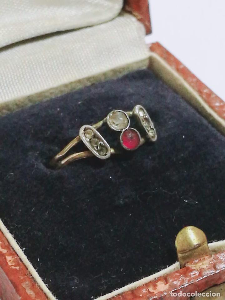 Joyeria: ANTIGUO ANILLO SORTIJA S XIX - XX - Foto 10