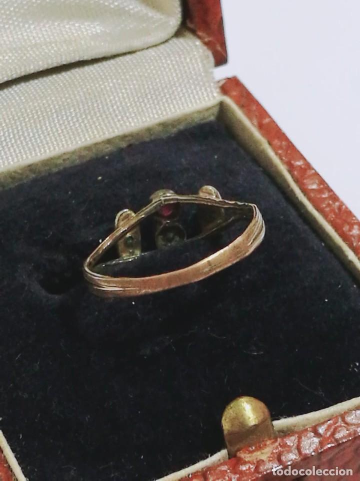 Joyeria: ANTIGUO ANILLO SORTIJA S XIX - XX - Foto 11