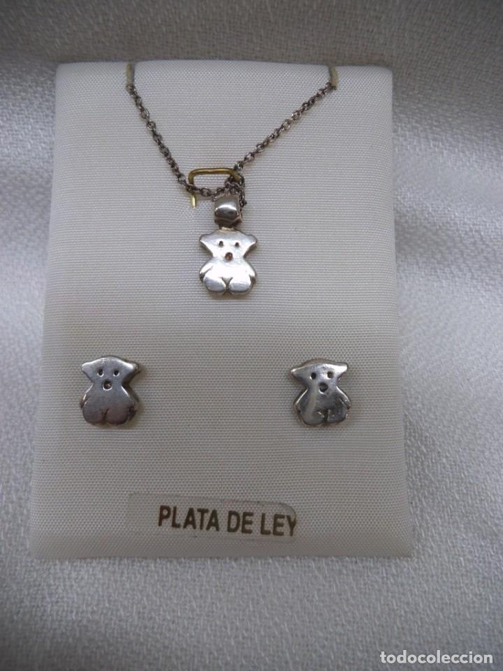 Joyeria: COLGANTE Y PENDIENTES ( OSITOS ) PLATA DE LEY - Foto 1