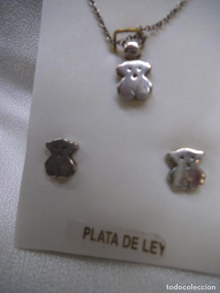 Joyeria: COLGANTE Y PENDIENTES ( OSITOS ) PLATA DE LEY - Foto 3