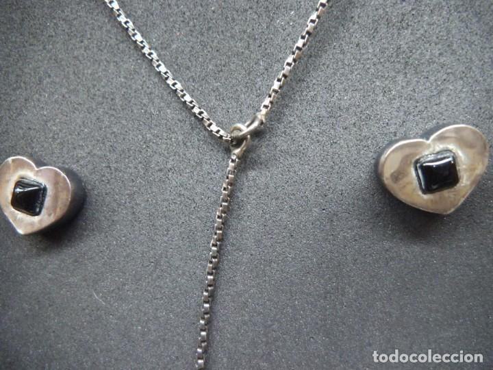 Joyeria: COLGANTE Y PENDIENTES ( PLATEADO VIEJO ) - Foto 2