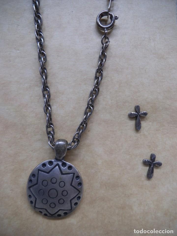 Joyeria: MEDALL&Oacute;N Y PENDIENTES ( AZTECA ) - Foto 1