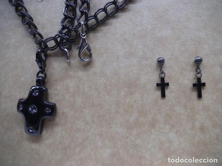 Joyeria: COLGANTE - CRUZ NEGRA - Y PENDIENTES - Foto 6