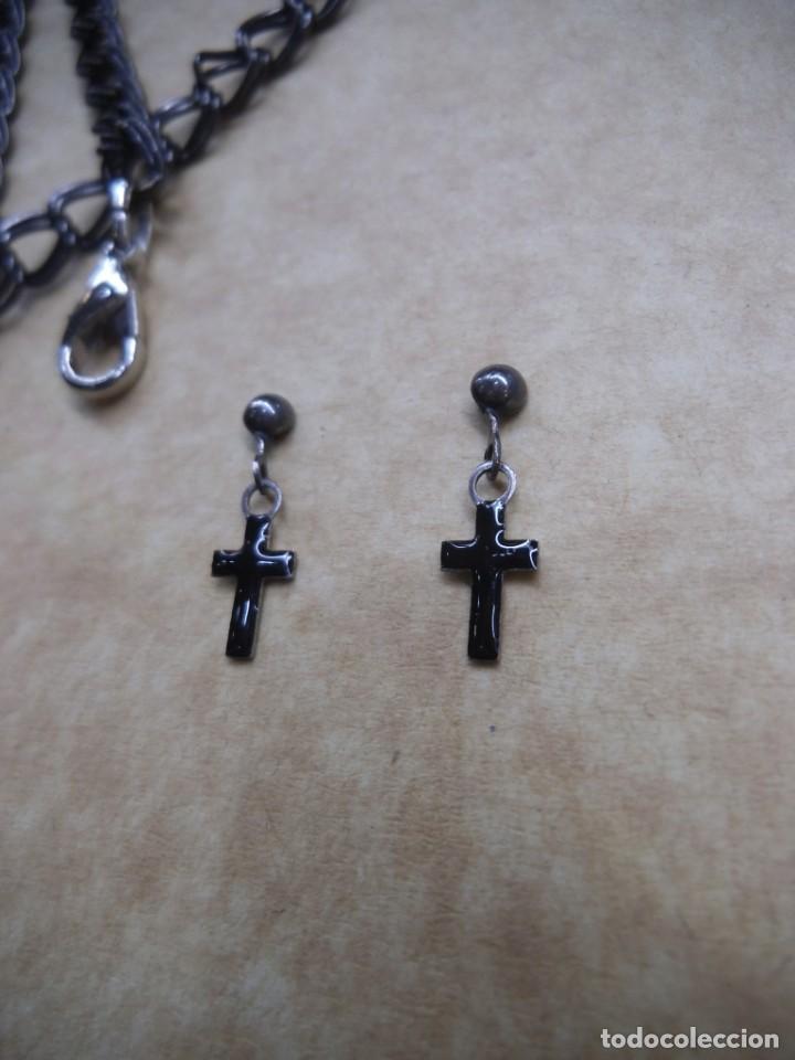 Joyeria: COLGANTE - CRUZ NEGRA - Y PENDIENTES - Foto 4