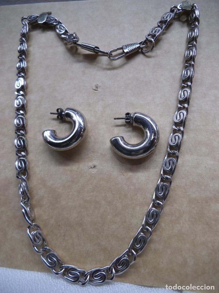 Joyeria: GARGANTILLA - CADENA ANCHA PLATEADA - Y ARILLAS - Foto 1
