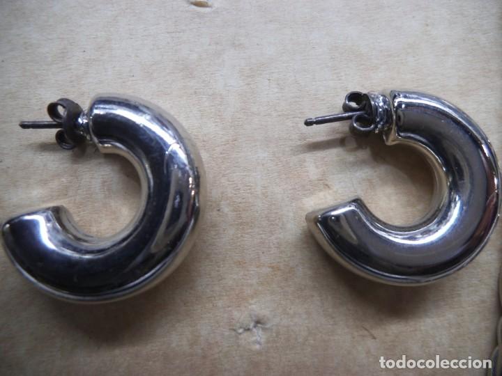 Joyeria: GARGANTILLA - CADENA ANCHA PLATEADA - Y ARILLAS - Foto 3