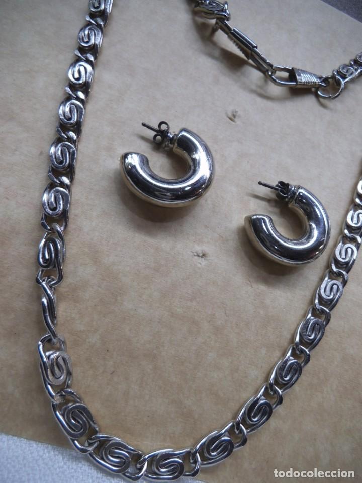 Joyeria: GARGANTILLA - CADENA ANCHA PLATEADA - Y ARILLAS - Foto 5
