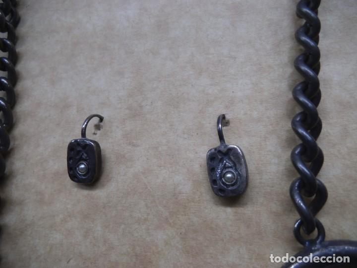 Joyeria: COLLAR Y PENDIENTE ( PLATEADO-VIEJO ) - Foto 2
