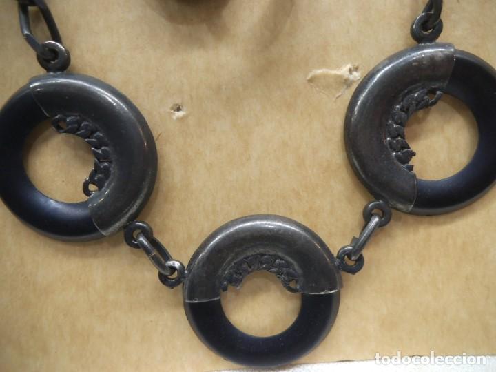 Joyeria: COLLAR 3 ARILLAS NEGRAS Y PENDIENTES - Foto 2