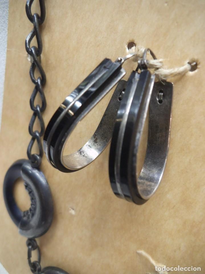 Joyeria: COLLAR 3 ARILLAS NEGRAS Y PENDIENTES - Foto 4