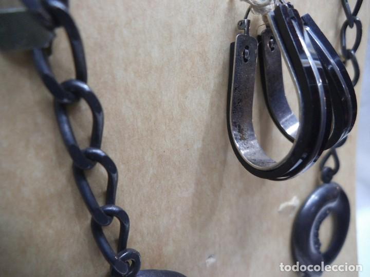 Joyeria: COLLAR 3 ARILLAS NEGRAS Y PENDIENTES - Foto 5