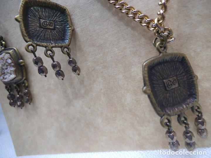 Joyeria: COLLAR Y PENDIENTES ( GRAVA ) ORO VIEJO - Foto 5