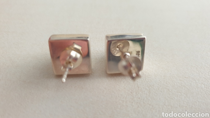 Joyeria: PENDIENTES DE PLATA DE LEY CONTRASTE CON PIEDRA - Foto 3