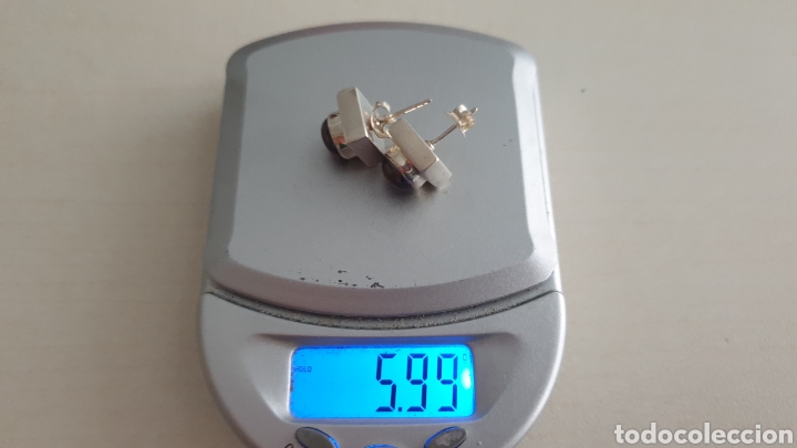 Joyeria: PENDIENTES DE PLATA DE LEY CONTRASTE CON PIEDRA - Foto 6
