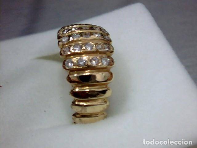 Joyeria: anillo oro 18 kts y diamantes - Foto 4