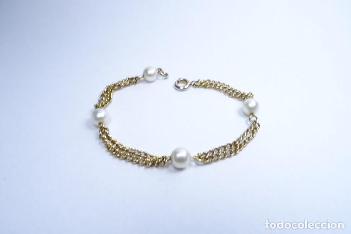 Joyeria: Pulsera para ni&ntilde;a en oro con perlitas - Foto 3