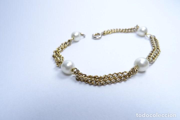 Joyeria: Pulsera para ni&ntilde;a en oro con perlitas - Foto 4