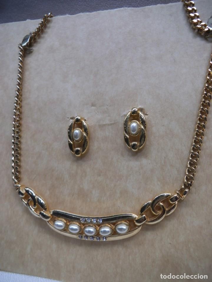 Joyeria: GARGANTILLA Y PENDIENTES ( CENTRO PERLAS ) dorado - Foto 1