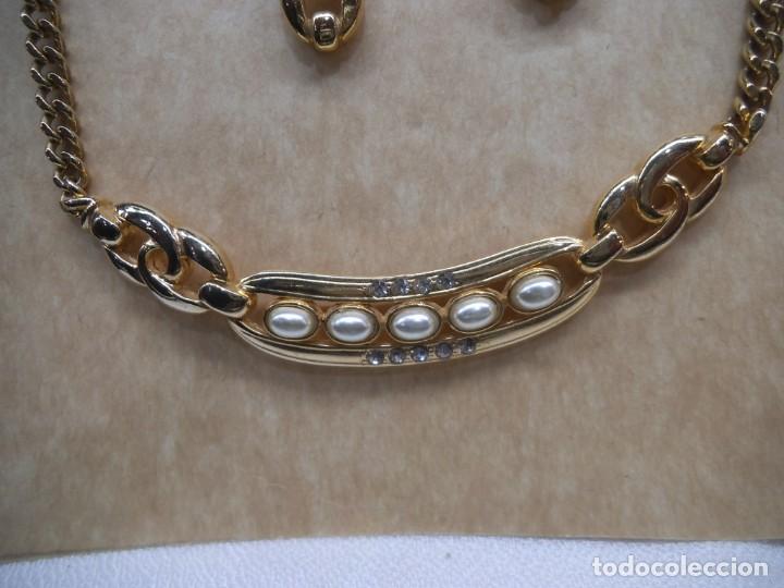 Joyeria: GARGANTILLA Y PENDIENTES ( CENTRO PERLAS ) dorado - Foto 2