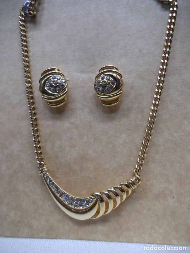 Joyeria: GARGANTILLA Y PENDIENTES ( CENTO PIEDRAS ) dorado - Foto 1
