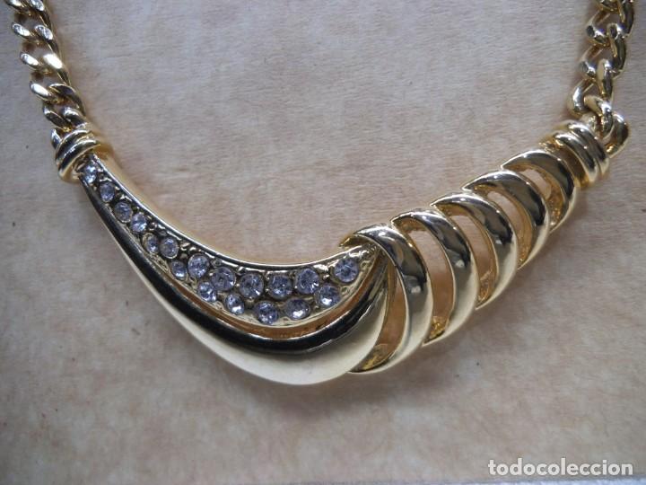 Joyeria: GARGANTILLA Y PENDIENTES ( CENTO PIEDRAS ) dorado - Foto 2