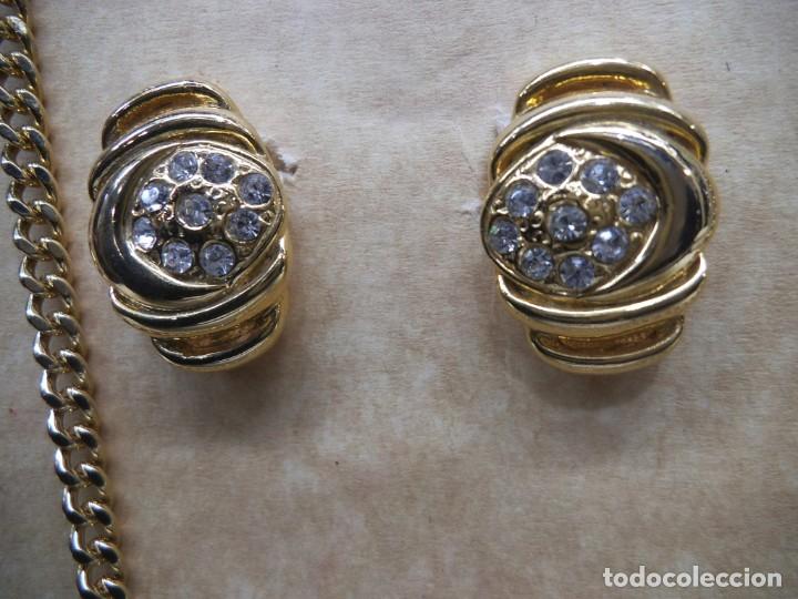 Joyeria: GARGANTILLA Y PENDIENTES ( CENTO PIEDRAS ) dorado - Foto 3