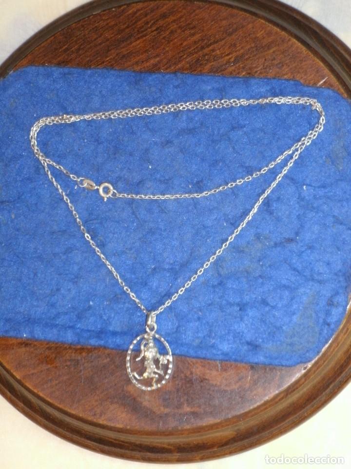 Joyeria: CADENA Y COLGANTE DE PLATA. - Foto 2