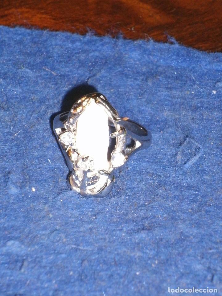 Joyeria: ANILLO CON PERLA RUGOSA Y CIRCONITAS. - Foto 2