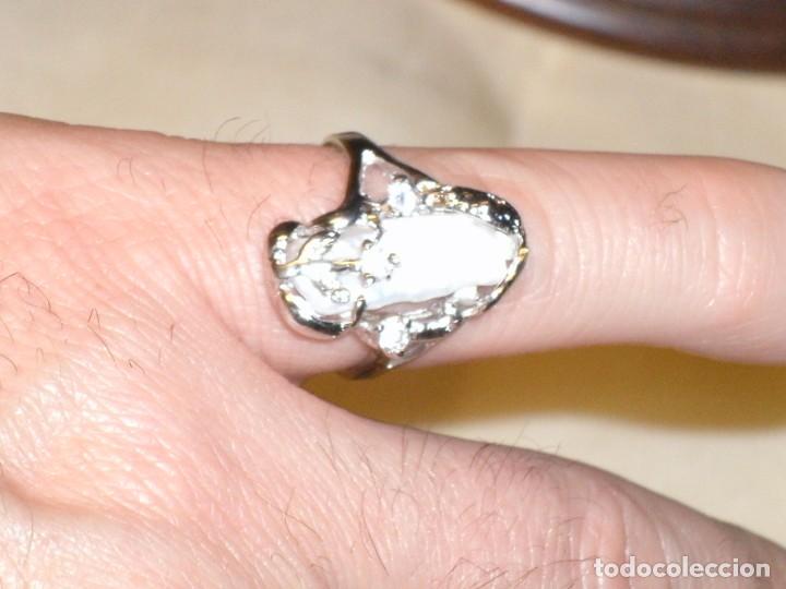 Joyeria: ANILLO CON PERLA RUGOSA Y CIRCONITAS. - Foto 6