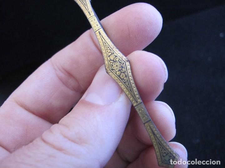 Joyeria: broche de damasquinado oro de Toledo - Foto 6